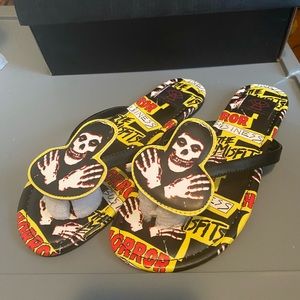 Misfits Horror Business flip flops size 9 new in box punk rock strange cult